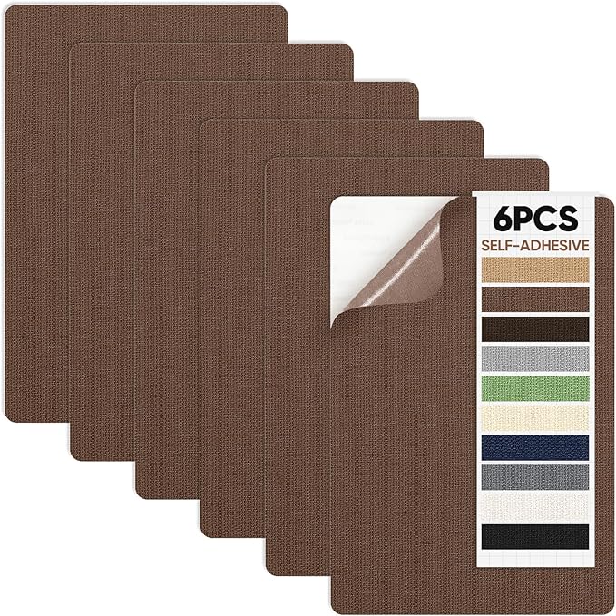 Canvas Patch 5.5 x 8 Inches 6Pcs Self-Adhesive Waterproof Canvas Patch Kit by Unknown