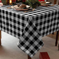 Waterproof Checkered Tablecloth Fabric by Essifunia