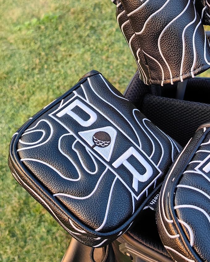Big Teeth Golf Club Covers Full Set Driver Headcover Fairway Wood Hybrid Golf - Image 6