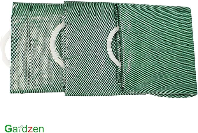 Gardzen 3-Pack 32 Gallon Yard Waste Bags, Reusable Heavy Duty Collapsible - Image 5