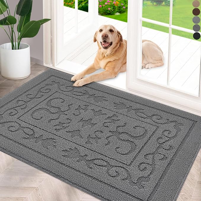 FONEYI Indoor Door Mat 24" x 36", Dirt Trapper Door Mats Non-Slip Entryway Rugs by FONEYI