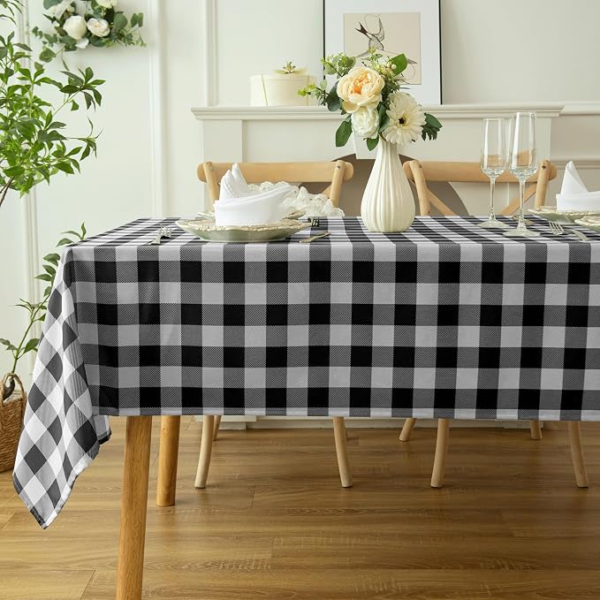 Waterproof Plaid Tablecloth Fabric - Image 3