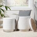 Royal Windsor Boucle Round Ottoman by RoyalWindsor