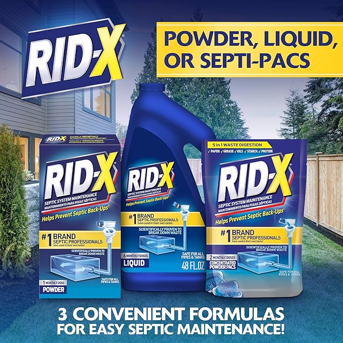 Rid-X Septic System Treatment, Septic Tank Treatment, 3-Monthly Supply Dual - Image 8