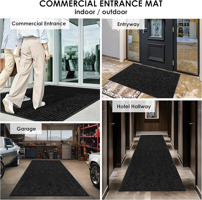 2′ x 57′ Front Door Mat Indoor Outdoor Entrance, Commercial Floor Mat Heavy - Image 8