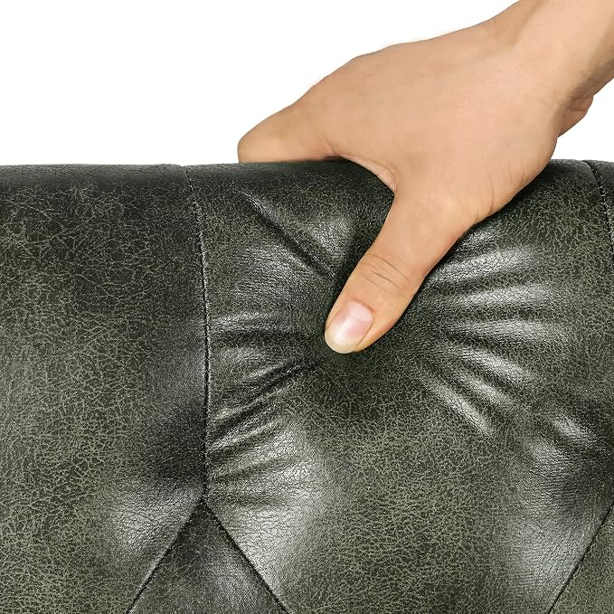 Joveco Storage Ottoman Rectangular Tufted Upholstered Ottomans - Image 5
