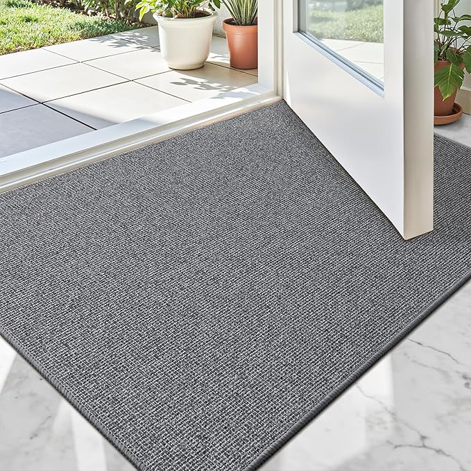 LUMI Indoor Door Mat 24"x36", Ultra Thin Low Profile Non-Slip Doormat by LUMI