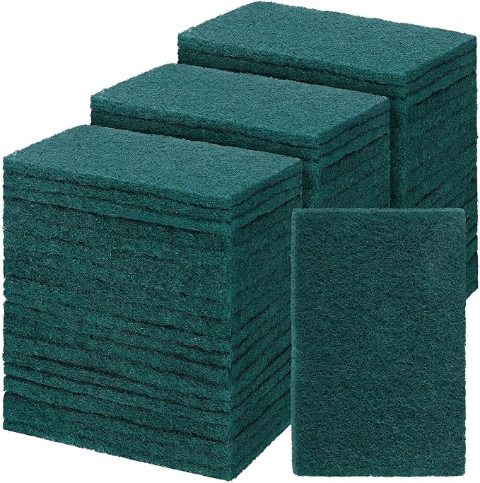 Hoolerry 150 Pcs Heavy Duty Scouring Pads Non Scratch Household Scrub Pads by Hoolerry