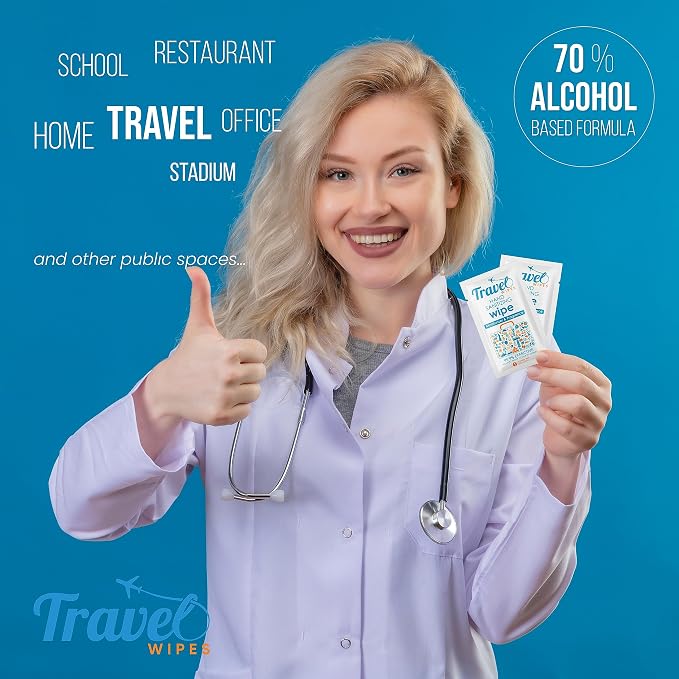 Hand Sanitizing Travel Wipes – 30ct Individually Wrapped | Fresh Citrus Scent - Image 3