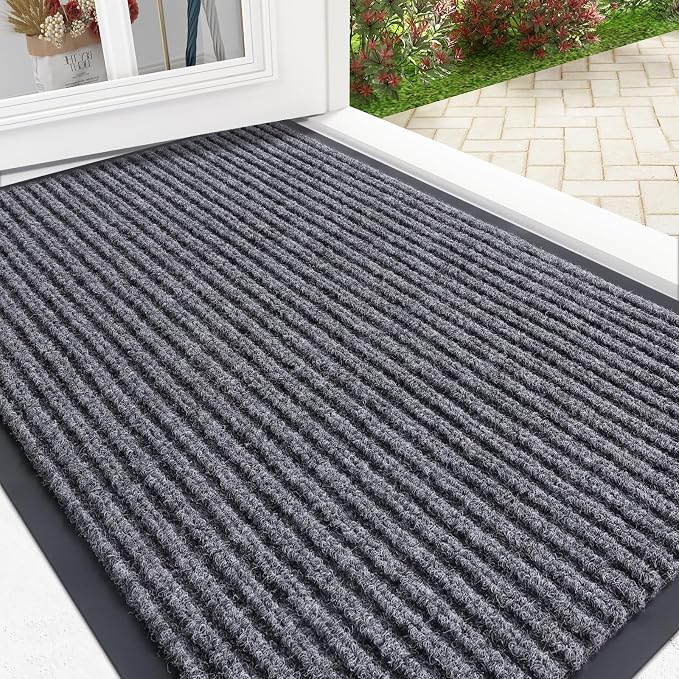 OLANLY Front Door Mat Indoor Outdoor Entrance, Waterproof Heavy Duty Doormat by OLANLY