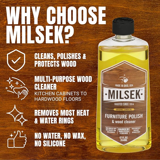 Milsek Furniture Polish and Wood Cleaner - Image 5