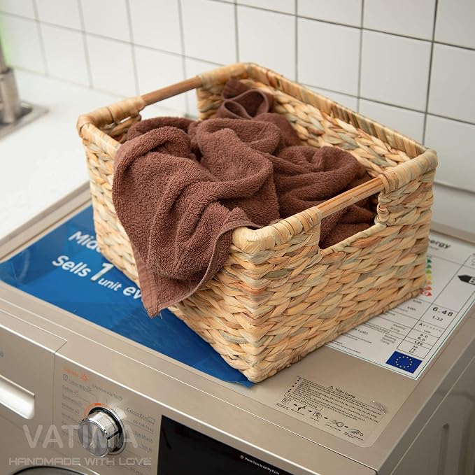Large Wicker Basket Rectangular - Image 8