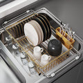 JASIWAY Sink Dish Drying Rack, Expandable Stainless Steel Dish Rack Over Sink by JASIWAY