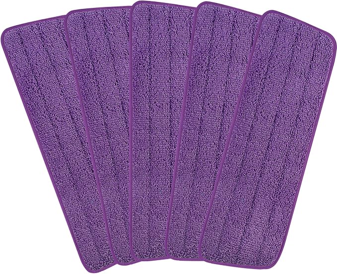 16.5 inch Reusable Mop Pads Microfiber Spray Mop Replacement Heads by H-Gamely