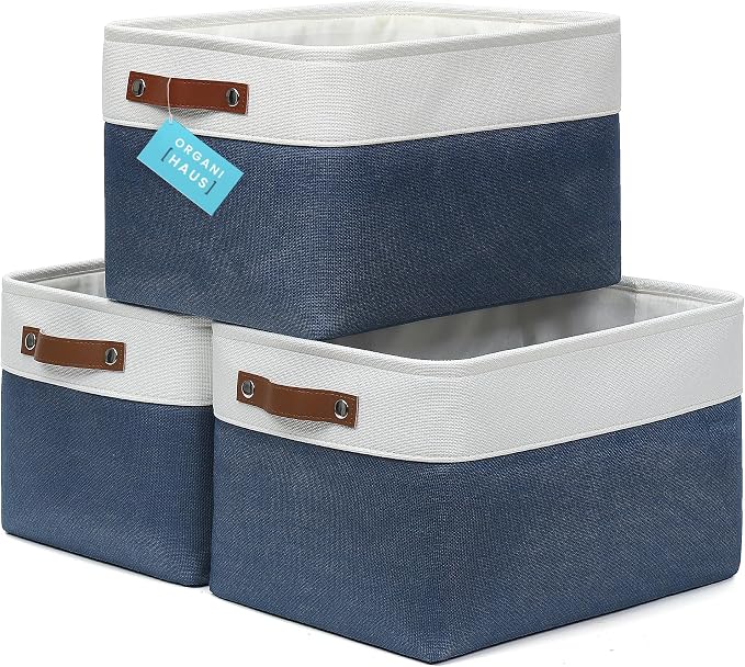 OrganiHaus Large Fabric Storage Baskets by OrganiHaus