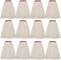 MATTHEW CLEANING 16oz 12Pack Cotton Mop Head Replacement, Cotton Looped-Open by MATTHEWCLEANINGPRODUCTS