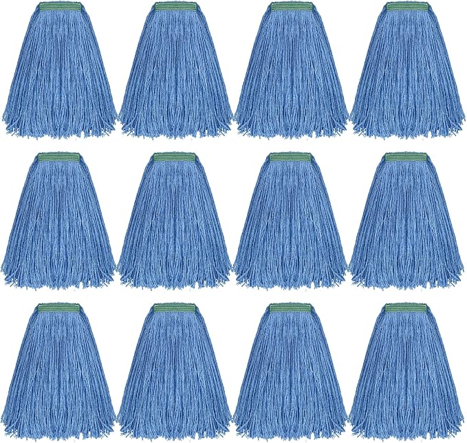 Matthew Cleaning 16oz 12Pack Cotton Floor Mop, Cotton Looped-Open String Heavy by MATTHEWCLEANINGPRODUCTS