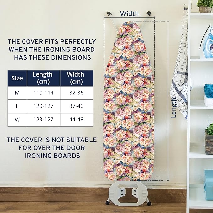 Encasa XO Ironing Board Cover and Pad 49"x18" - Image 7