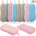 Boao 10 Pieces Multipurpose Kitchen Scrub Sponges, Non-Scratch Microfiber Scrub by Boao