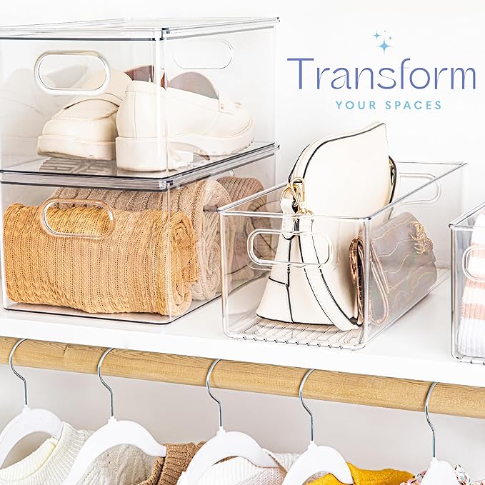 Plastic Food Storage Clear Container Bin - Image 5