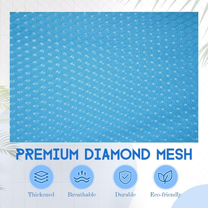 6 Pack 20 x 17 Inches Blue Mesh Laundry Bag - Image 3