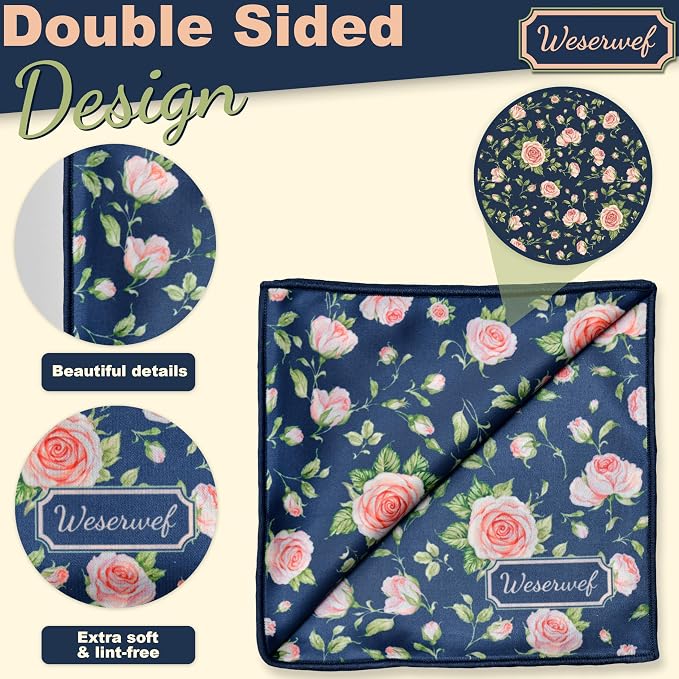 WESERWEF Design Microfiber Glasses Cleaning Cloth – Premium Cleaning Cloth - Image 3