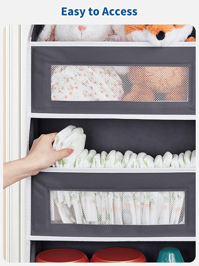 JARLINK 2 Pack Over The Door Organizer, 5 Shelf Door Hanging Organizer - Image 9
