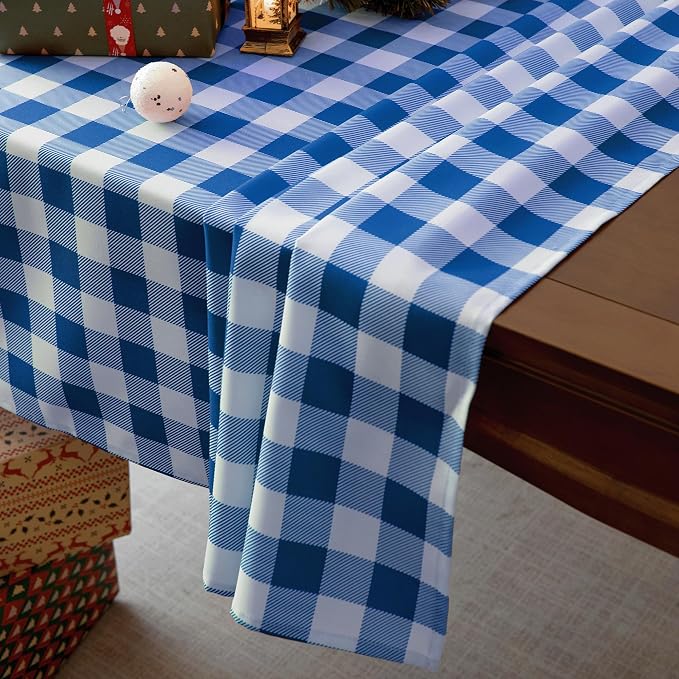 Waterproof Plaid Tablecloth Fabric - Image 4