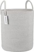 Cotton Rope Laundry Basket Hamper by XUANGUO