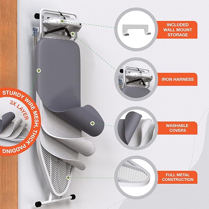Xabitat Full Size Ironing Board 57" X 15" - Image 4