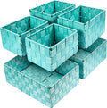 Woven Storage Baskets, Storage Bins, Cube Basket Container Baskets Storage by Uvellgift