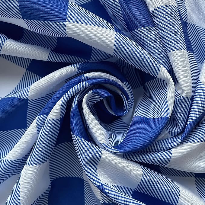 Classic Gingham Plaid Tablecloth Fabric - Image 3
