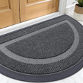 OLANLY Half Circle Door Mat Indoor Outdoor Entrance Welcome, Waterproof by OLANLY