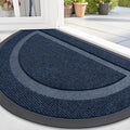 OLANLY Half Circle Door Mat Indoor Outdoor Entrance Welcome, Waterproof by OLANLY
