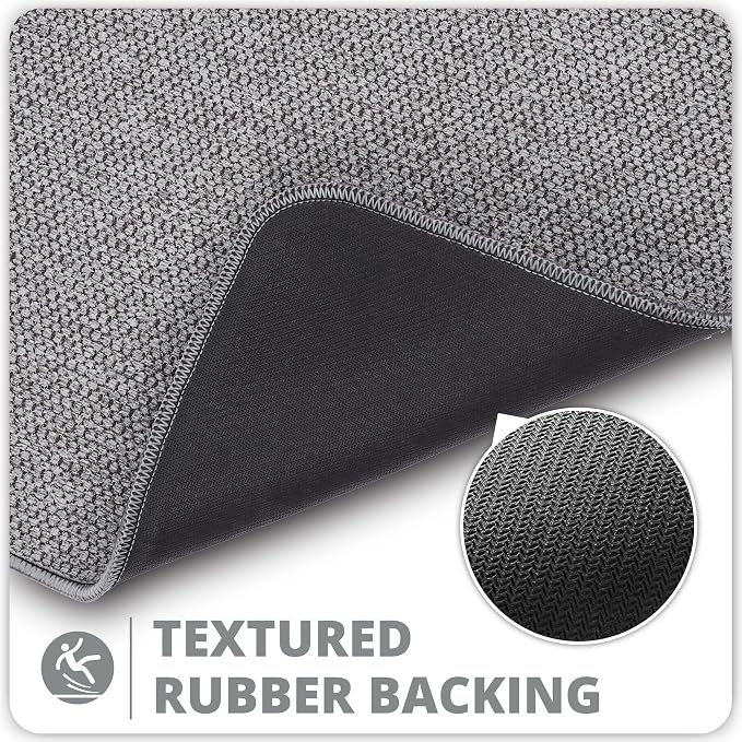 Bath Mat, Ultra Thin Bathroom Rugs, Rubber Bath Mats - Image 5