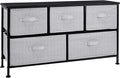 Amazon Basics Extra Wide Fabric 5-Drawer Storage Organizer Unit by AmazonBasics