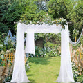 Chyhomenyc Extra Long White Sheer Curtains 144 inch 2 Panels Set, Translucent by Chyhomenyc
