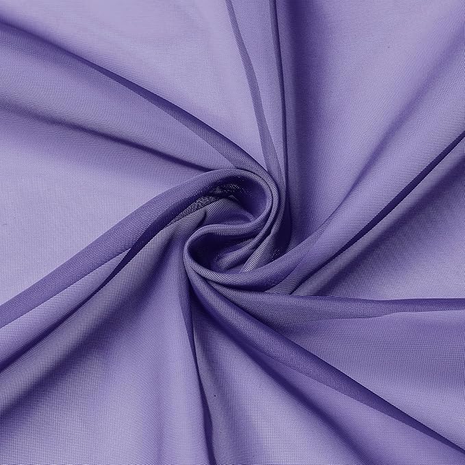 Chyhomenyc Purple Sheer Curtains 78 Inches Long 2 Panels Set - Image 7