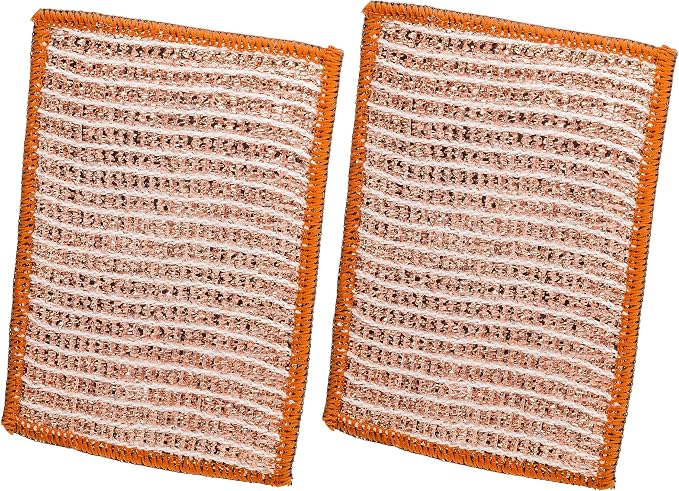 Redecker 2-Ply Woven Copper Scrubbing Cloth & Microfiber Cleaning Wipe – by Redecker