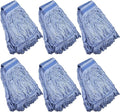 Mop Head Replacement Commercial Heavy Duty String Blue Wet Mop Heads by Klesti
