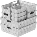 Baskets For Organizing Set Of 9 Grey by Neaterize