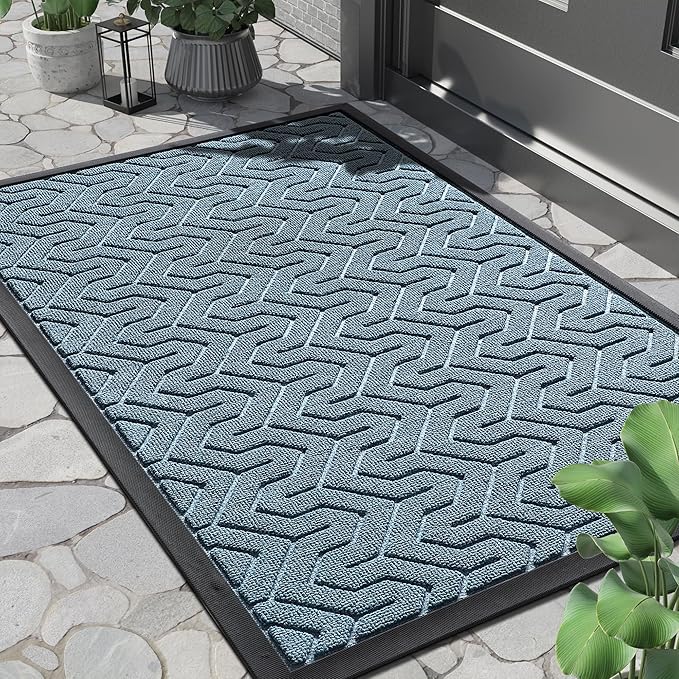 Yimobra Front Door Mat Outside Entrance 29.5x17, Waterproof Heavy Duty Outdoor by Yimobra