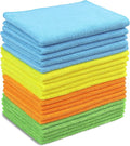 Simple Houseware Microfiber Cleaning Cloth 20 Pack, 4 Colors by SimpleHouseware