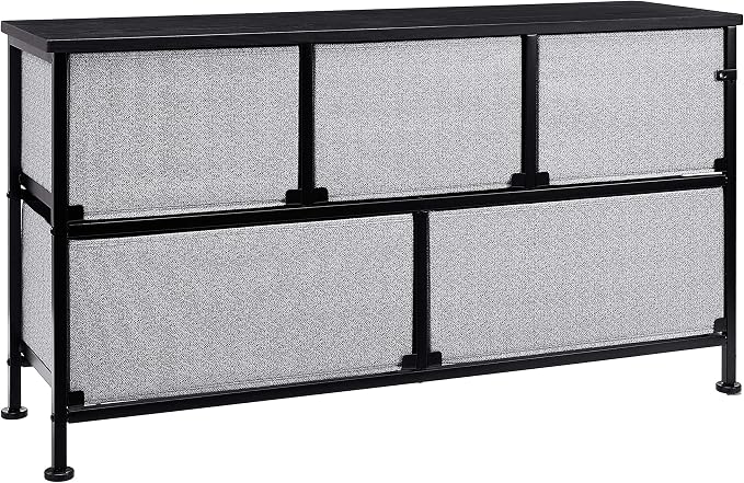 Amazon Basics Extra Wide Fabric 5-Drawer Storage Organizer Unit - Image 5