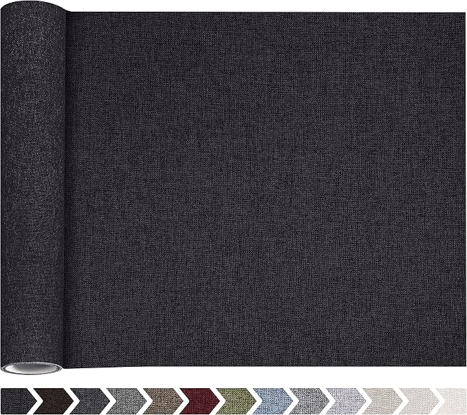 Fine Linen Fabric Patches, Self-Adhesive, Extra Large 12x40 Inch, by ForABetterHomeLife